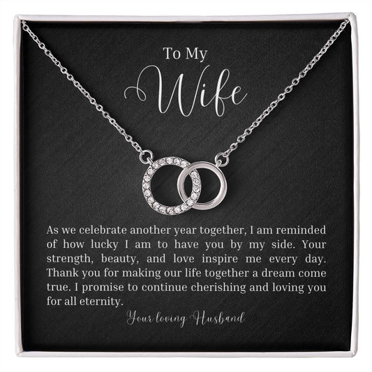 For My Amazing Wife on Our Anniversary Perfect Pair Necklace - Amour Pendants