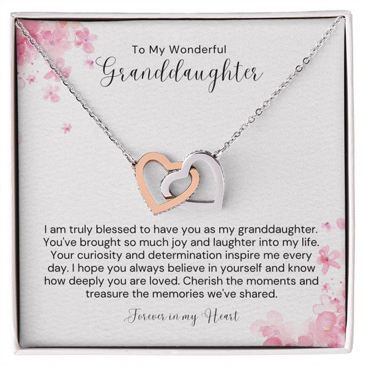 A Grandmother's Love for Her Granddaughter - Hearts Necklace - Amour Pendants