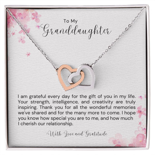 A Grandmother's Message of Gratitude - Hearts Necklace - Amour Pendants