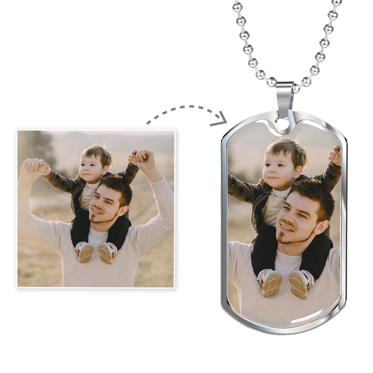 Personalized Military Dog Tag Necklace - Gift For Son - Amour Pendants